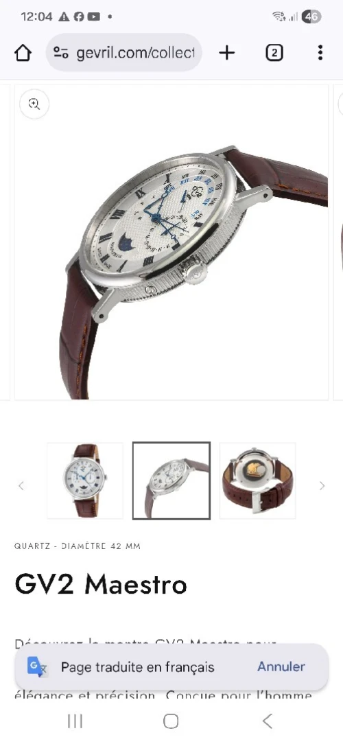 Montre GV2 Mestro 20 millions ( négociable)