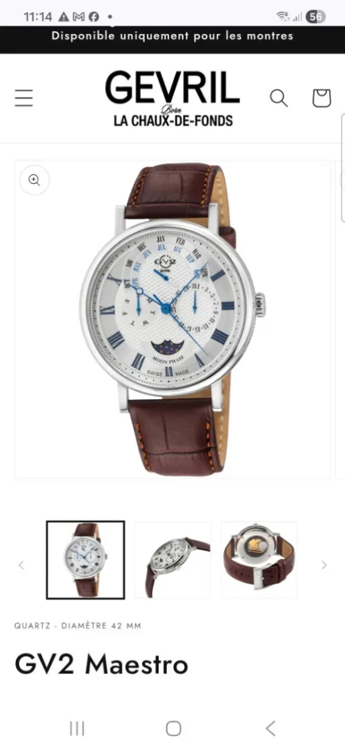 Montre Gevril GV2 Maestro