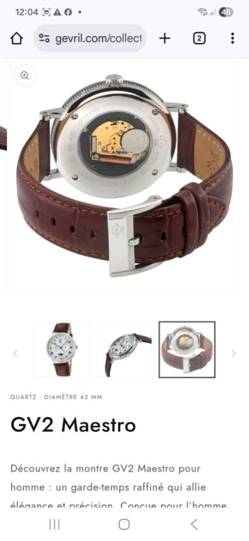 Montre Gevril GV2 Maestro