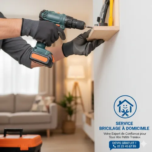 #BricolageADomicile #ServiceADomicile #Bricoleur #Réparation #Dépannage #Artisan #PetitsTravaux #Maison #Appartement #Confort #SolutionPratique #[VotreVille]