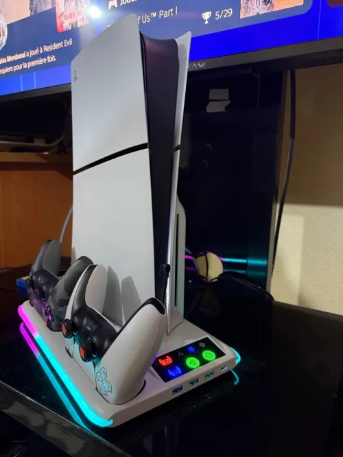 Support station charge PS5 vertical stand