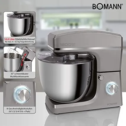 ROBOT PETRIN BOMANN 1500W- 10L -GRIS