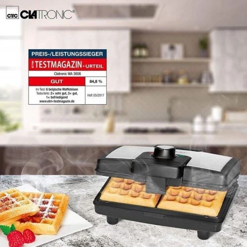 Gaufrier Électrique - Appareil à Gaufre Professionnel - WA 3606 CLATRONIC