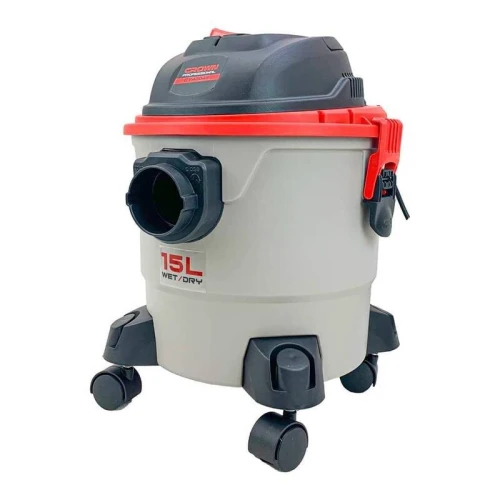 Aspirateur 15Lt Cuve Plastique 1000W Crown