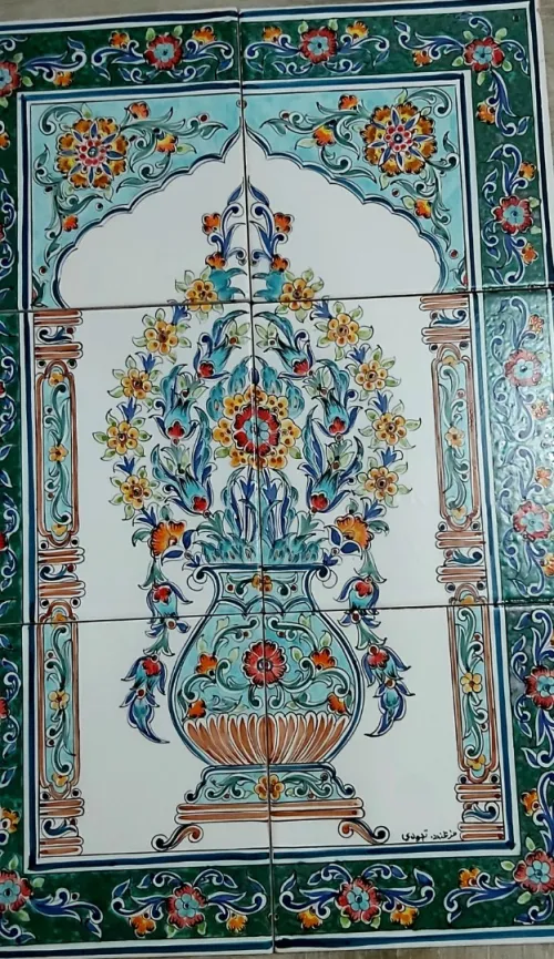 tableau arabesque céramique 