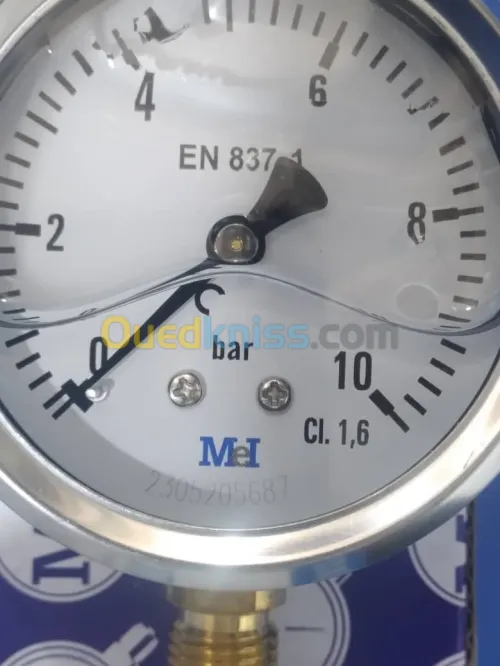 MANOMÈTRE AVEC GLYCÉRINE CL 10 bar MeI