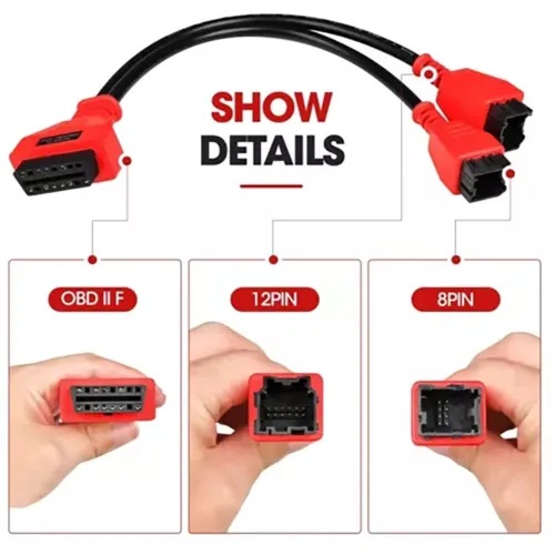 Adaptateur de Diagnostic FCA 12+8 Broches OBD2 | Chrysler Dodge Jeep Fiat Alfa