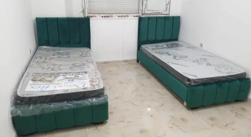 2 lit une place et demi avec sommier et matelas orthopédique d30