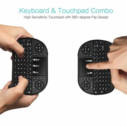   Mini Wireless Rechargeable Keyboard with Touchpad, 2.4Ghz