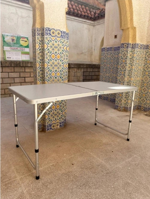 Table pliante valise Portable en métal aluminium 120 x 60 x 70 cm