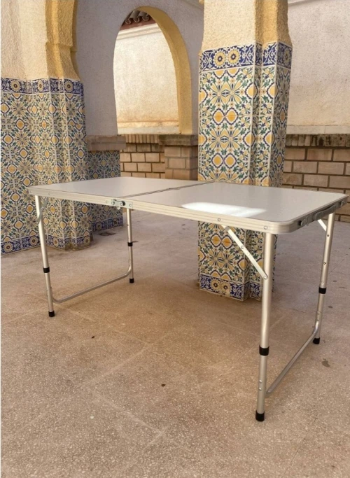 Table pliante valise Portable en métal aluminium 120 x 60 x 70 cm