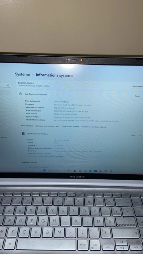 Asus vivobook 17