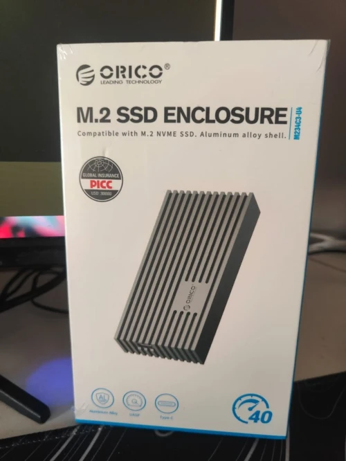 Boîtier SSD ORICO USB4 M.2 NVMe 40Gbps Aluminium - Compatible Thunderbolt 3/4 et USB-C