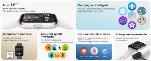 Amazfit Bip 5 Unity - appels téléphoniques Bluetooth