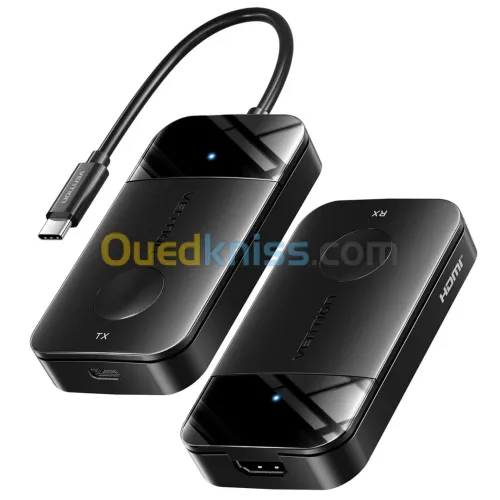 Vention Transmetteur Sans Fil USB-C vers HDMI 4K@30Hz - WiFi 5GHz, Charge Rapide PD 60W Type-C