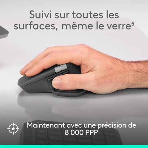 Logitech MX Master 4 | Haptic Sense & Actions Ring | Souris Pro USB-C