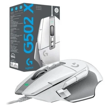 Logitech G502 X Souris Gamer White (Filaire)