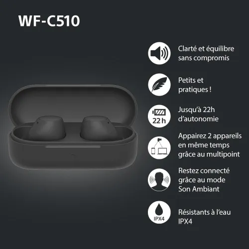 Sony WF-C510 - Écouteurs Intra-Auriculaires Bluetooth