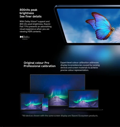 Xiaomi Pad 7 Pro | Snap 8s Gen 3 | Écran 3.2K 144Hz | + Pochette Pad 7 Pro