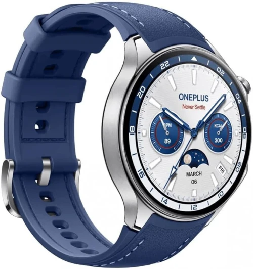 OnePlus Watch 2 Nordic Blue | Design Scandinave Luxe | 100h Batterie | Wear OS
