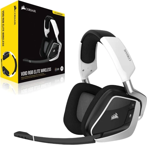 Corsair VOID ELITE Wireless RGB (Blanc) | Son 7.1 | PC/PS5
