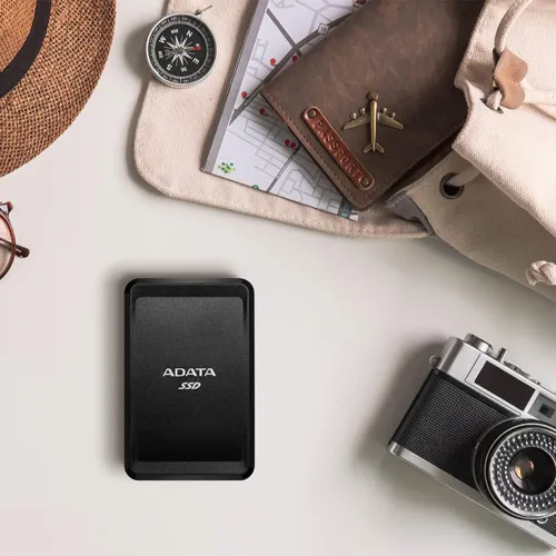 ADATA Disque Dur SSD Externe SC685P 250 Go - USB-C 3.2 Gen 2 Noir