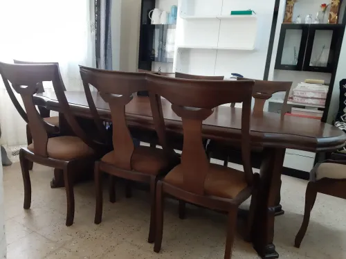 Table de salon de luxe , importation , neuve , bois hêtre massif
