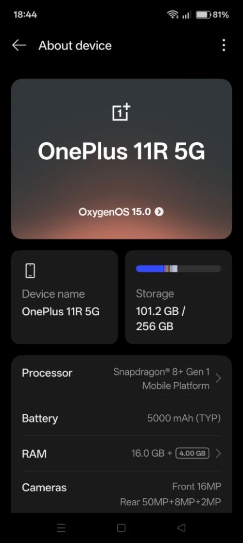 Oneplus 11r