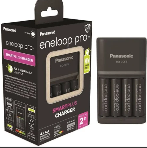 Chargeur Panasonic + 4 pile 2500 mAh