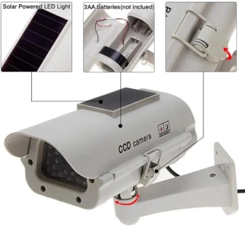 Caméra Factice solaire de surveillance