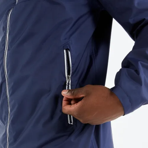 Veste Decathlon imperméable de voile - veste de pluie coupe vent sailing 100 bleu marine