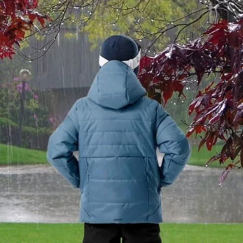 Decathlon Doudoune de ski enfant chaude et imperméable - 100 warm bleu