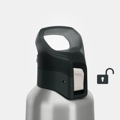Gourde isotherme inox 0,8L bouchon à ouverture rapide pour la randonnée 