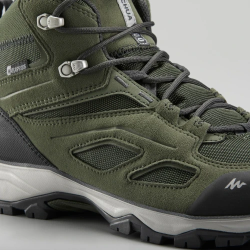 Chaussures imperméables de randonnée montagne - mh100 mid noir homme