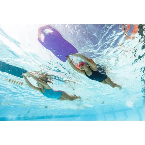 Maillot de bain 1 pièce shorty natation Fille - bleu / ROSE