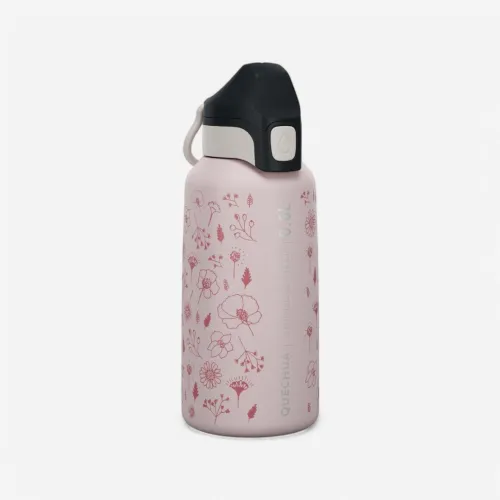 Gourde 500 enfant 0,6l en inox avec bouchon instantané pour la randonnée - Rose+- Bleu