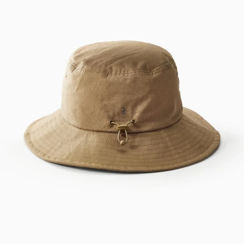 Chapeau de trekking anti-UV Homme / Femme - TRAVEL 100 bleu / marron decathlon 