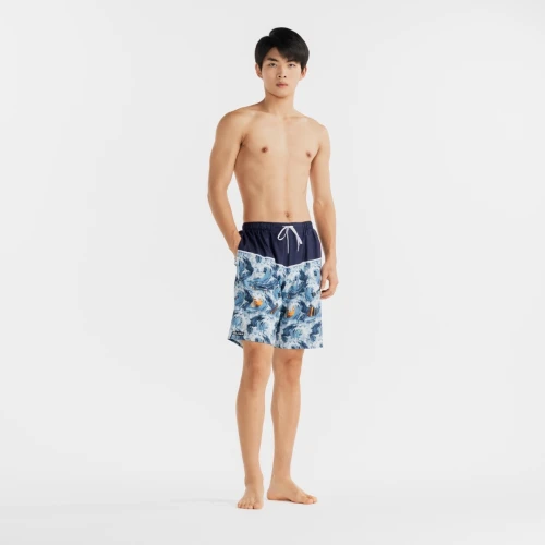 boardshort Surfing men blue wave* noir