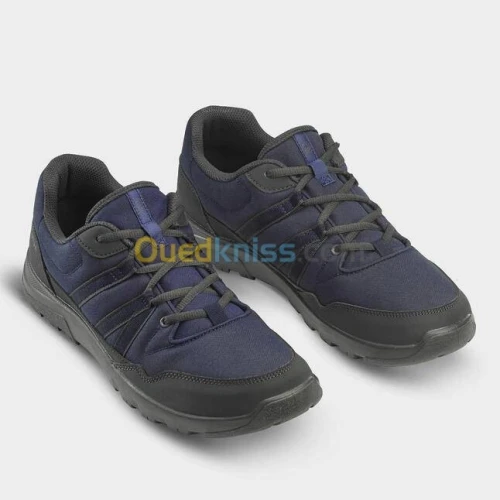 CHAUSSURES DECATHLON DE RANDONNÉE NATURE NH100 HOMME Gris carbone / kaki/ bleu