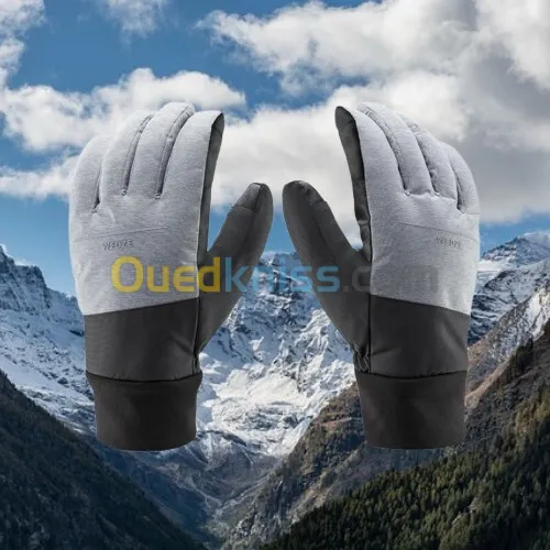 Gants de ski 100 noir adulte femme / homme