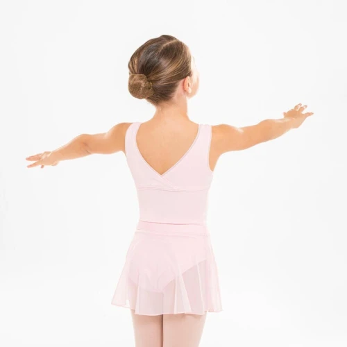 Decathlon Jupette portefeuille danse classique en voile fille, rose