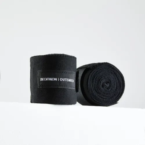 Bandes Decathlon  de boxe 2,5m Noires / Rouges.