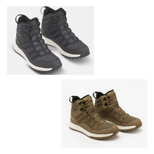Chaussures de randonnée chaudes et imperméables homme, NH500 Mid noir- decathlon