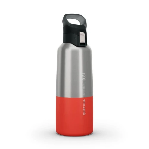 Gourde isotherme inox 0,8L bouchon à ouverture rapide pour la randonnée 