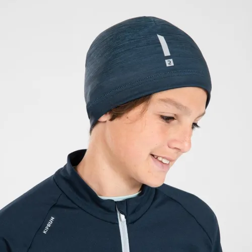 BONNET decathlon RUNNING ENFANT DEPERLANT - KIPRUN BEANY BLEU FONCE