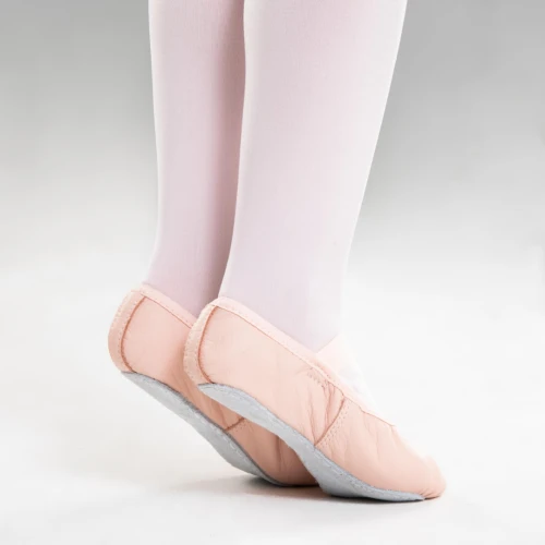 Demi-pointes Decathlon danse classique débutant - cuir semelle entière rose