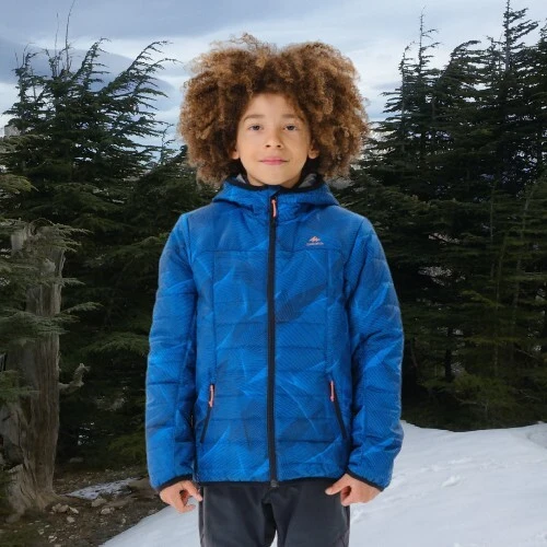 VESTE DOUDOUNE DE RANDONNEE - MH 500 BLEU - ENFANT