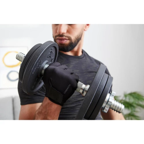 Gants Decathlon musculation 100 noir
