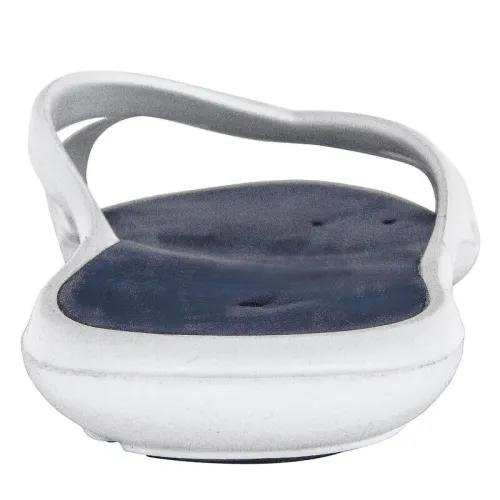 Sandales De Piscine - Slap 500 - Blanc Bleu Decathlon 