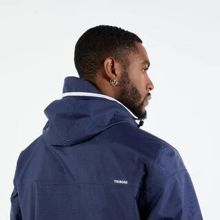 Veste Decathlon imperméable de voile - veste de pluie coupe vent sailing 100 bleu marine